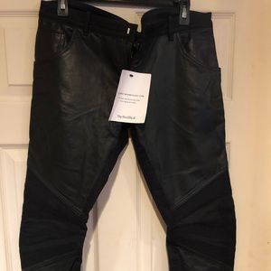 Skingraft leather and denim jeans—Never worn!